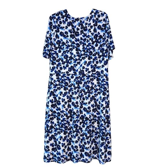 Lauren Ralph Lauren Floral Dress Waist Knot Stretch Jersey Knee Length sz 18W - Picture 4 of 10